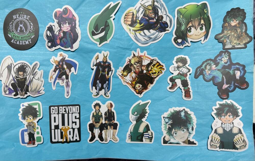 My Hero Academia 43 Pc Waterproof Vinyl Sticker Pack